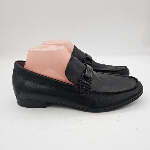 Steve Madden Palmir Mens Black Leather Bit Hardware Slip On Loafer Size 7 - Picture 4 of 11